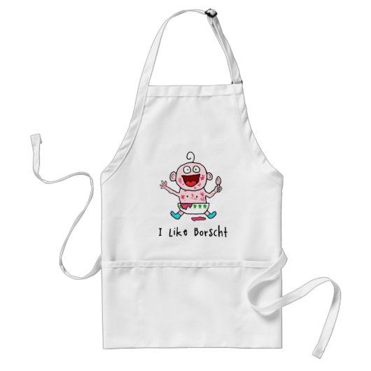 Borscht-Baby-Schort Standaard Schort (Voorkant)