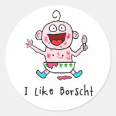 Borscht Baby Stickers (Voorkant)