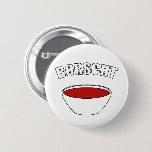Borscht Ronde Button 5,7 Cm (Voorkant /achterkant)