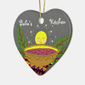 Borshch Power voor Baba's Kitchen Keramisch Ornament (Links)