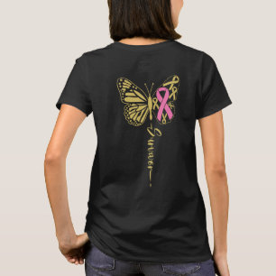 Borst. Cancer Survivor Butterfly T-shirt