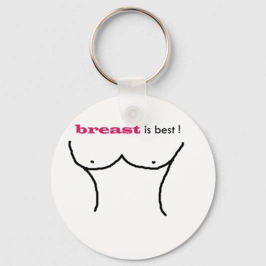 borst is het beste sleutelhanger (Voorkant)