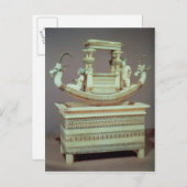 Borst met een boot met twee kop briefkaart (Voorkant / Achterkant)