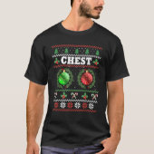 Borst Noten Kerst T Shirt Lelijk Matching Paar (Voorkant)