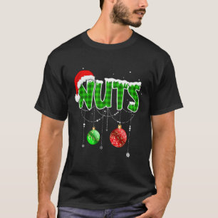 Borst noten leuk bijpassende kastanjes kerst paar t-shirt