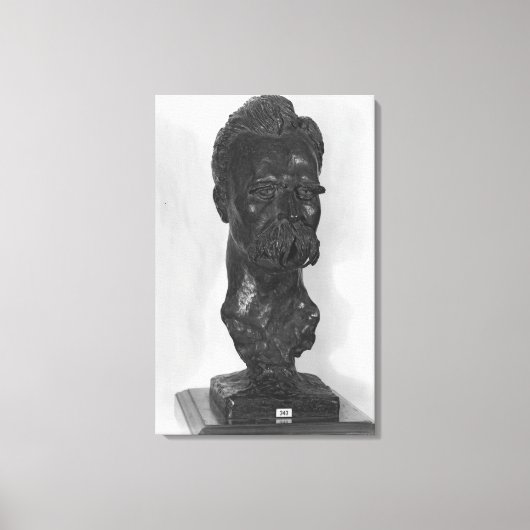 Borst van Friedrich Nietzsche Duits Canvas Afdruk (Voorkant)