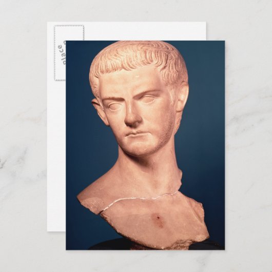 Borst van keizer Caligula uit Thracië, c.39-40 AD Briefkaart (Voorkant / Achterkant)