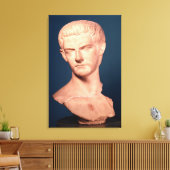 Borst van keizer Caligula uit Thracië, c.39-40 AD Canvas Afdruk (Insitu (Woonkamer))