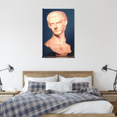 Borst van keizer Caligula uit Thracië, c.39-40 AD Canvas Afdruk (Insitu (Slaapkamer))