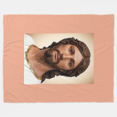 BORSTBEELD VAN CHRISTUS DE REDDERS door MICHELANGE Fleece Deken (Voorkant (Horizontaal))