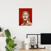 BORSTBEELD VAN CHRISTUS DE REDDERS door MICHELANGE Poster (Thuiskantoor)