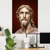 BORSTBEELD VAN CHRISTUS DE REDDERS door MICHELANGE Poster (Thuiskantoor)