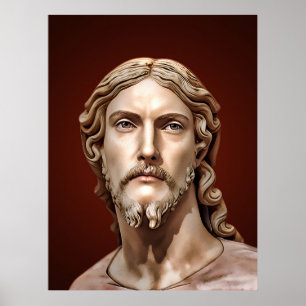 BORSTBEELD VAN CHRISTUS DE REDDERS door MICHELANGE Poster