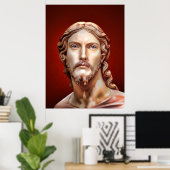 BORSTBEELD VAN CHRISTUS DE REDDERS door MICHELANGE Poster (Thuiskantoor)