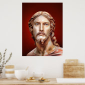 BORSTBEELD VAN CHRISTUS DE REDDERS door MICHELANGE Poster (Keuken)
