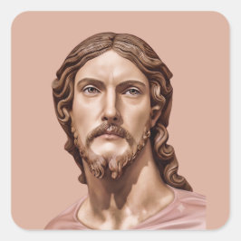 BORSTBEELD VAN CHRISTUS DE REDDERS door MICHELANGE Vierkante Sticker