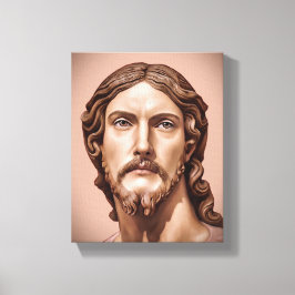 BORSTBEELD VAN CHRISTUS DE VERLOSSER door MICHELAN Canvas Afdruk