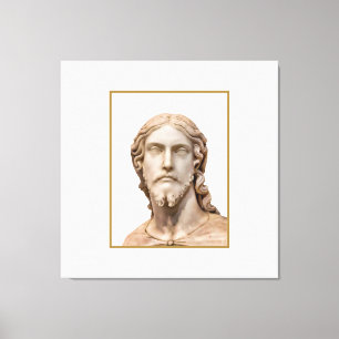BORSTBEELD VAN CHRISTUS DE VERLOSSER door MICHELAN Canvas Afdruk