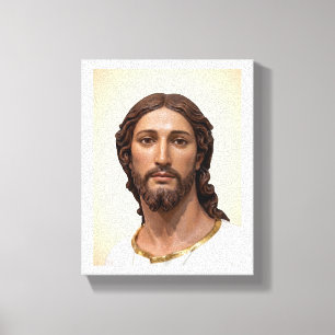 BORSTBEELD VAN CHRISTUS DE VERLOSSER door MICHELAN Canvas Afdruk
