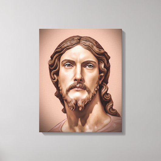 BORSTBEELD VAN CHRISTUS DE VERLOSSER door MICHELAN Canvas Afdruk (Voorkant)