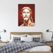 BORSTBEELD VAN CHRISTUS DE VERLOSSER door MICHELAN Canvas Afdruk (Insitu (Slaapkamer))