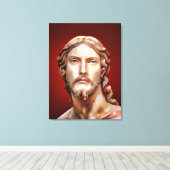 BORSTBEELD VAN CHRISTUS DE VERLOSSER door MICHELAN Canvas Afdruk (Insitu (Houten vloer))