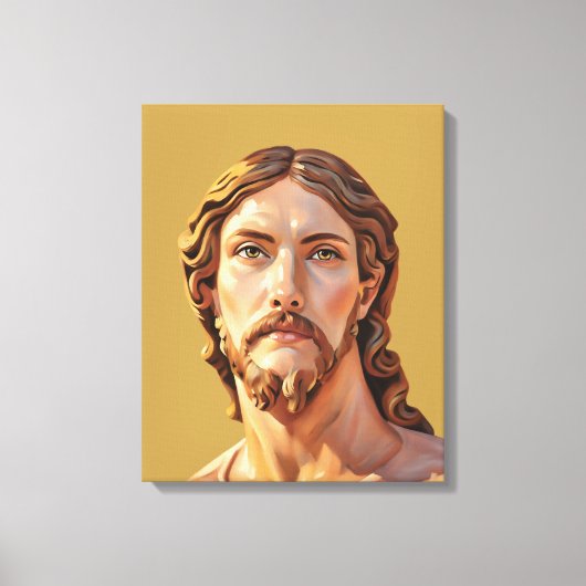 BORSTBEELD VAN CHRISTUS DE VERLOSSER door MICHELAN Canvas Afdruk (Voorkant)