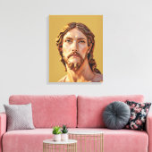 BORSTBEELD VAN CHRISTUS DE VERLOSSER door MICHELAN Canvas Afdruk (Insitu (Woonkamer))
