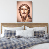 BORSTBEELD VAN CHRISTUS DE VERLOSSER door MICHELAN Canvas Afdruk (Insitu (Slaapkamer))
