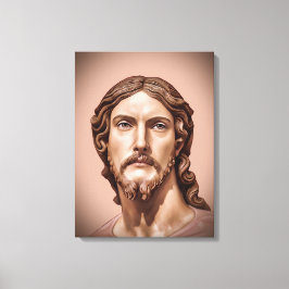 BORSTBEELD VAN CHRISTUS DE VERLOSSER door MICHELAN Canvas Afdruk