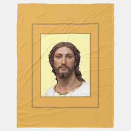 BORSTBEELD VAN CHRISTUS DE VERLOSSER door MICHELAN Fleece Deken