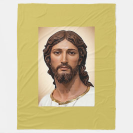 BORSTBEELD VAN CHRISTUS DE VERLOSSER door MICHELAN Fleece Deken