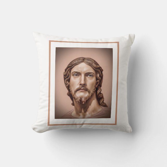 BORSTBEELD VAN CHRISTUS DE VERLOSSER door MICHELAN Kussen (Voorkant)
