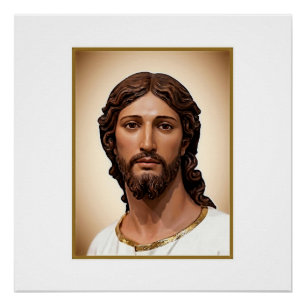BORSTBEELD VAN CHRISTUS DE VERLOSSER door MICHELAN Perfect Poster