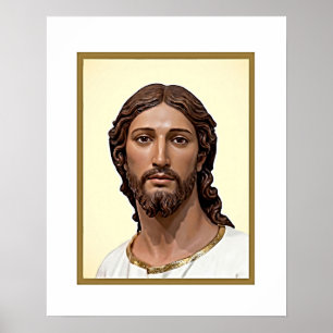 Borstbeeld van Christus de Verlosser door MICHELAN Poster