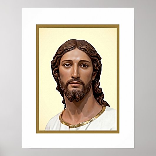 Borstbeeld van Christus de Verlosser door MICHELAN Poster (Voorkant)