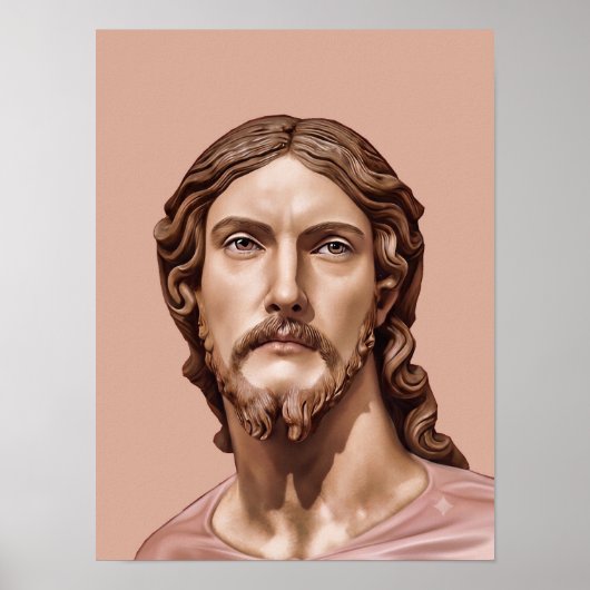 BORSTBEELD VAN CHRISTUS DE VERLOSSER door MICHELAN Poster (Voorkant)