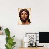 BORSTBEELD VAN CHRISTUS DE VERLOSSER door MICHELAN Poster (Thuiskantoor)