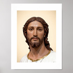 BORSTBEELD VAN CHRISTUS DE VERLOSSER door MICHELAN Poster