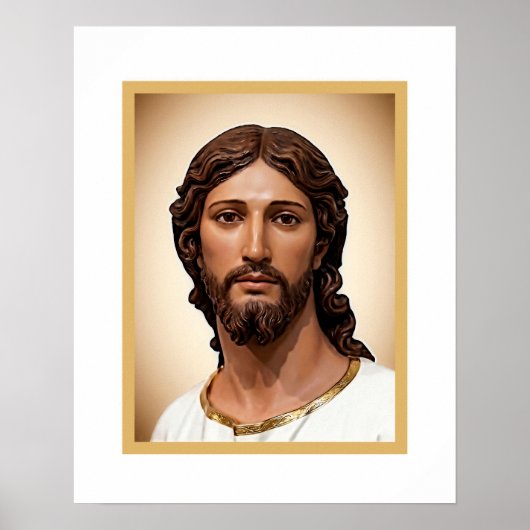 BORSTBEELD VAN CHRISTUS DE VERLOSSER door MICHELAN Poster (Voorkant)