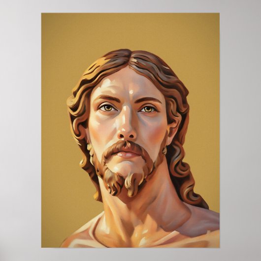 Borstbeeld van Christus de Verlosser door MICHELAN Poster (Voorkant)