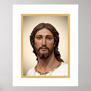 Borstbeeld van Christus de Verlosser door MICHELAN Poster