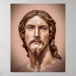 BORSTBEELD VAN CHRISTUS DE VERLOSSER door MICHELAN Poster