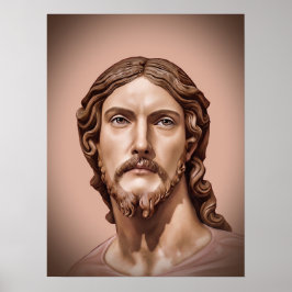 BORSTBEELD VAN CHRISTUS DE VERLOSSER door MICHELAN Poster