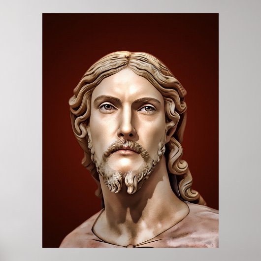 BORSTBEELD VAN CHRISTUS DE VERLOSSER door MICHELAN Poster (Voorkant)