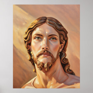BORSTBEELD VAN CHRISTUS DE VERLOSSER door MICHELAN Poster