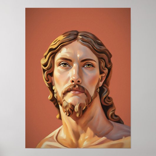 BORSTBEELD VAN CHRISTUS DE VERLOSSER door MICHELAN Poster (Voorkant)