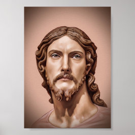 BORSTBEELD VAN CHRISTUS DE VERLOSSER door MICHELAN Poster