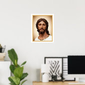 BORSTBEELD VAN CHRISTUS DE VERLOSSER door MICHELAN Poster (Thuiskantoor)