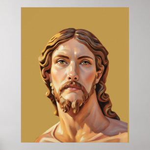 BORSTBEELD VAN CHRISTUS DE VERLOSSER door MICHELAN Poster